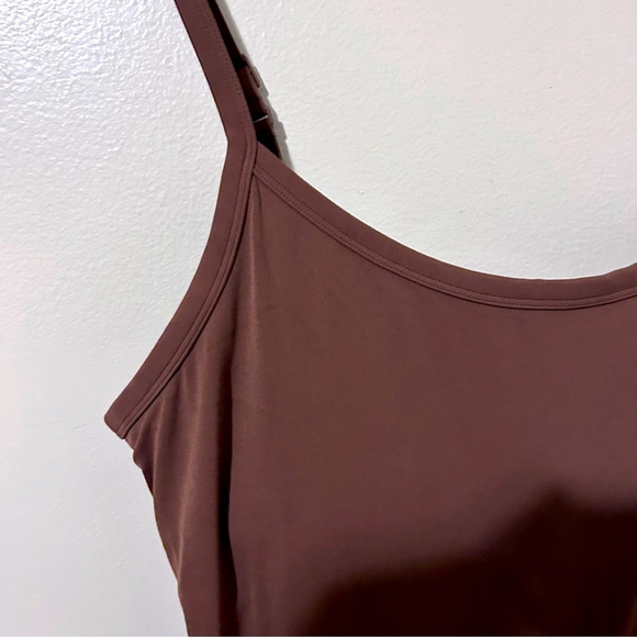 OFFLINE By Aerie Real Me XTRA Flare Jumpsuit XL Dark Taupe Brown - Picture 4 of 5